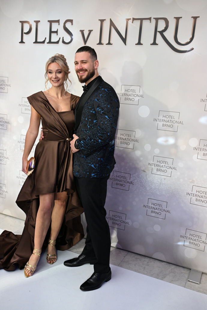 Barbora Mottlová po boku svého muže.