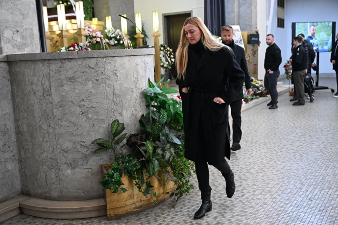 Petra Kvitová přišla dát poslední sbohem Jiřímu Fenclovi.