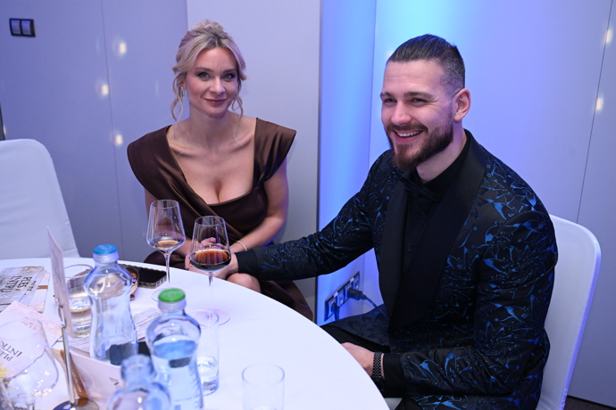 Barbora Mottlová  po boku svého milovaného manžela.