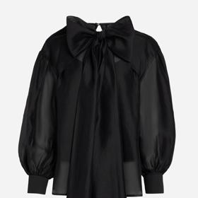 Taftová halenka s obří mašlí, Karl Lagerfeld, 6 990 Kč