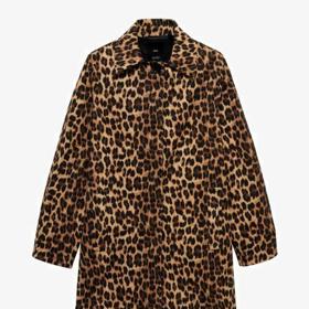 Kabátek s leopardími vzory a zapínáním na knoflíky, Mango, 1 299 Kč