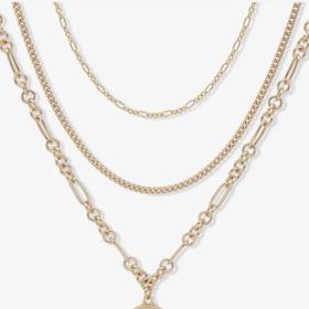 Vrstvený náhrdelník s medailonem, Lauren Ralph Lauren, 2 379 Kč