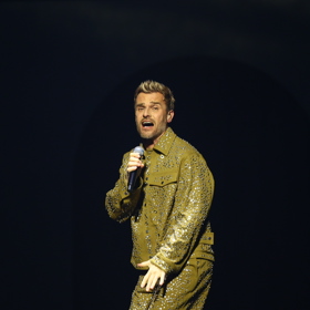 Leoš Mareš během vystoupení. 