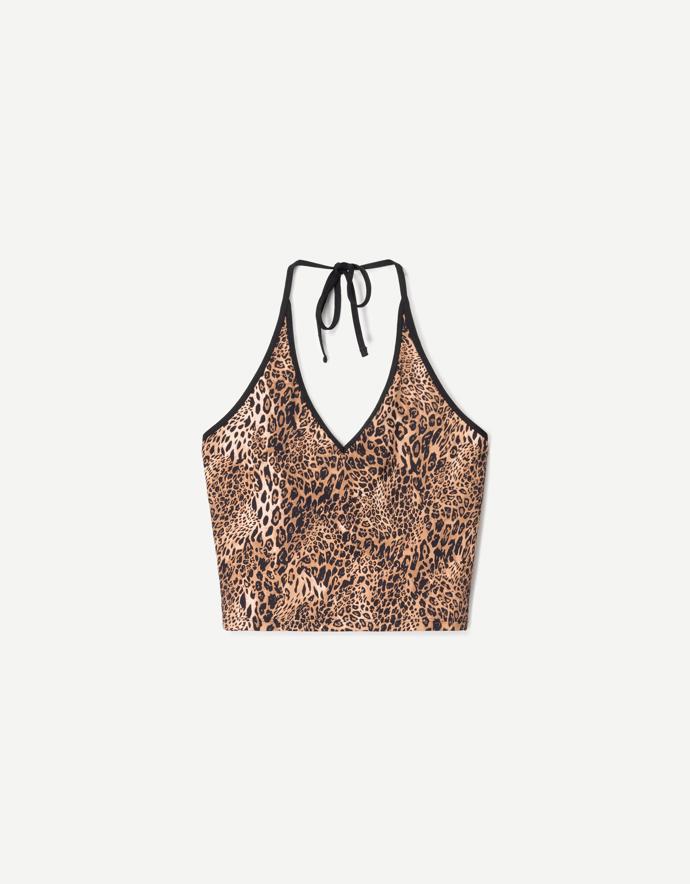 Tankini se zvířecím potiskem, Bershka, 499 Kč
