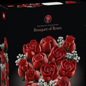 V nabídce Lego Botanicals najdete i krásnou kytici, kterou můžete po sestavení vložit do vázy jako klasickou kytici řezaných květin. Vodu ale tentokrát nepotřebujete. Kytice růží, Lego Botanicals, 1 289 Kč