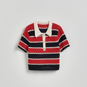 Ažurový svetr s límcem, Reserved, 799 Kč