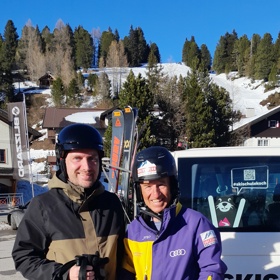 S Hermannem Kochem, držitelem sedmi světových rekordů v jízdě na snowbiku.