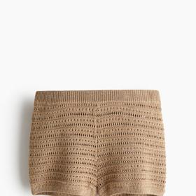 Třpytivé šortky s efektem háčkování, kolekce The White Lotus x H&M, H&M, 959 Kč