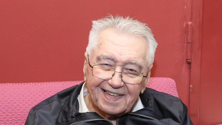Josef Zíma na 60. narozeninách Pavla Vítka.