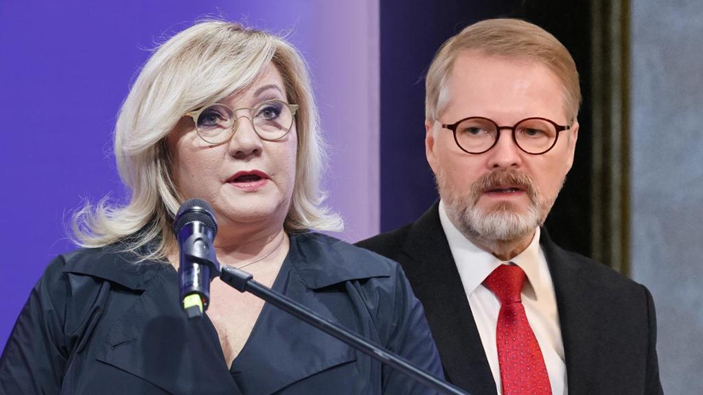 Alena Schillerová a Petr Fiala