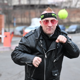 Martin Kocián si hrál s balonkem.