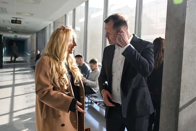 Jaromír Soukup se svou právničkou.