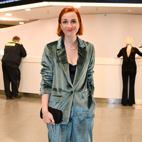 Michaela Maurerová na premiéře muzikálu Fantom opery.