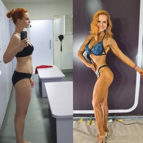 Velkou motivací byla pro Ivu Pazderkovou účast na kulturistické soutěži. 