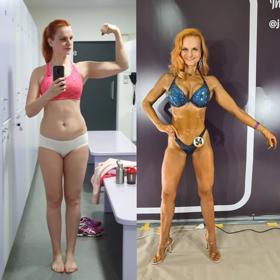 Iva Pazderková také svým fanouškům sdílela fascinující snímky své proměny.