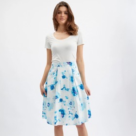 Modro-bílá dámská květovaná sukně Orsay, 999 Kč