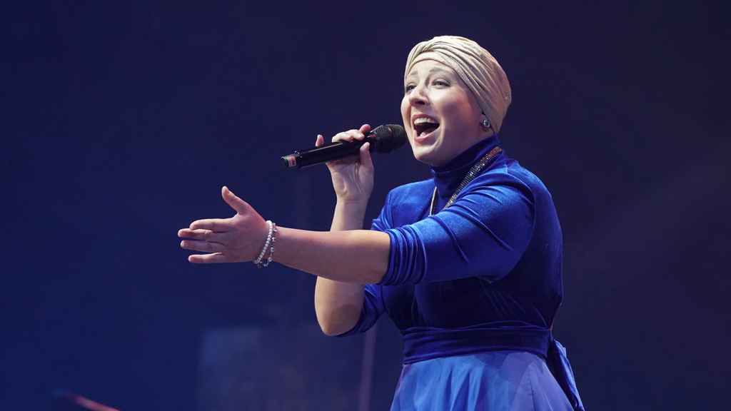 Anička Slováčková vždy na jevišti září.