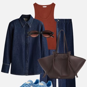 Inspirujte se u Skandinávek a pořiďte si barevné tenisky. Takhle skvěle budou vypadat k denimovému outfitu. 