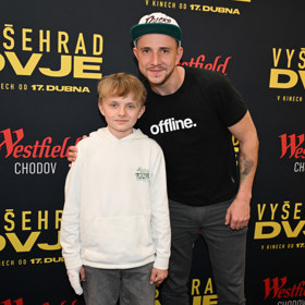 Jakub Štáfek se svým filmovým synem.