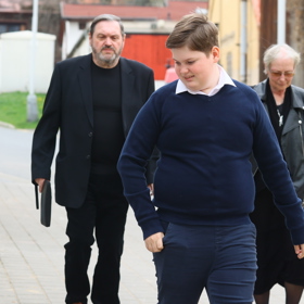 Josef Kokta se syntem Quentinem.