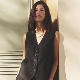 Vesta z lněné směsi, Zara, 699 Kč