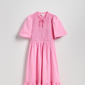 Bavlněné šaty s ozdobným vázáním, Reserved, 1399 Kč