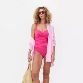 Nabírané tvarující plavky, Primark, 415 Kč