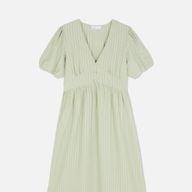 Texturované midišaty se zapínáním na knoflíky, Primark, 520 Kč