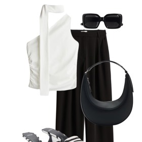 Kačenky se zvířecím vzorem krásně doplní jednoduchý černobílý outfit. 