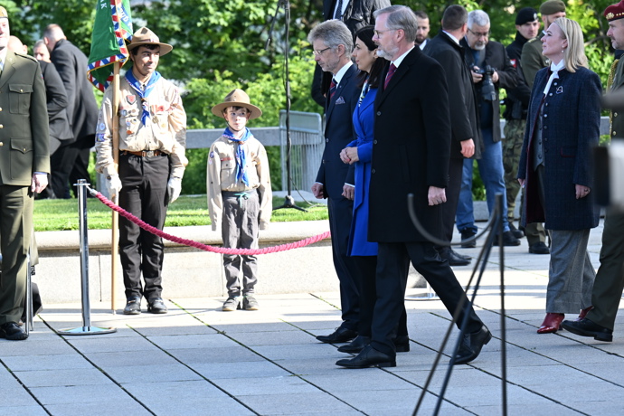 Markéta Pekarová Adamová s Petrem Fialou a Milošem Vostrčilem.
