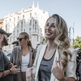 Karolína Mališová na otevření nového butiku PATRIZIA PEPE.