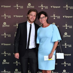 David Pastrňák se svou maminkou Marcelou.