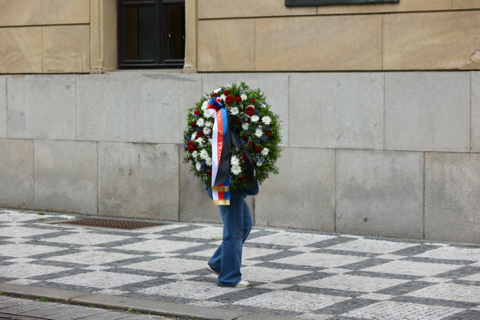 Poslední rozloučení s Jiřím Bartoškou v Rudolfinu.