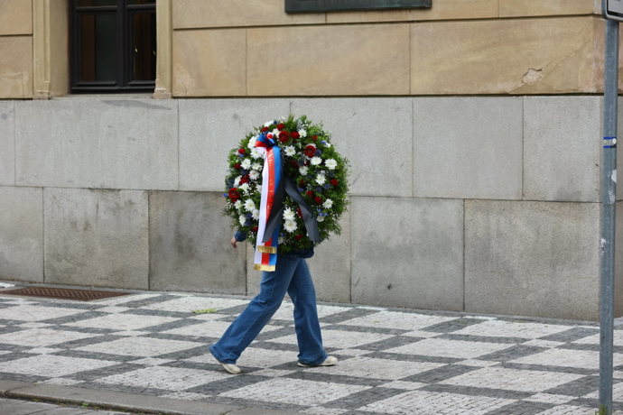 Poslední rozloučení s Jiřím Bartoškou v Rudolfinu.