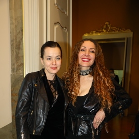 Olga Lounová s publicistkou Lilianou Khousnoutdinovou.