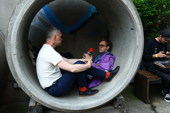 Zdeněk Hřib při rozhovoru s Janem Špačkem.