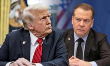 Ostrá přestřelka mezi Trumpem a Medveděvem: Jazyk za zuby a slova o zombiích