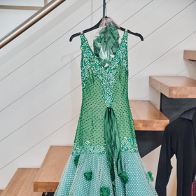 Taneční šaty Kateřiny Baďurové od návrhářky Amelie Petrillo