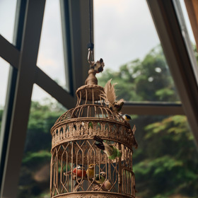 Ozdobná klec na ptáčky