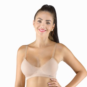 Bambusová vyztužená podprsenka bez lemovek s lehkým push-up efektem, ecoBAMBOO, 619 Kč