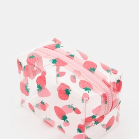 Průhledná kosmetická taštička s jahodami, Sinsay, 79 Kč