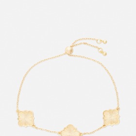 Plastický řetízkový náramek se čtyřlístky, Primark, 105 Kč