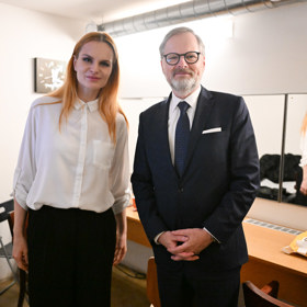 Zákulisí šatny Petra Fialy.