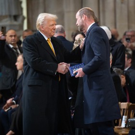 Americký prezident Donald Trump s princem Williamem.