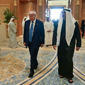 Donald Trump na návštěvě Saúdské Arábie.