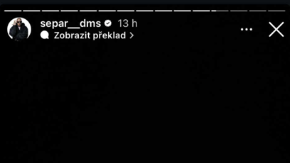 FOTO: Separ zanechal vzkaz také fanouškům a svou ex nelichotivě nařknul z "hrabání" si čísel na sociálních sítích.