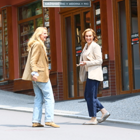 Monika Absolonová byla samý úsměv.