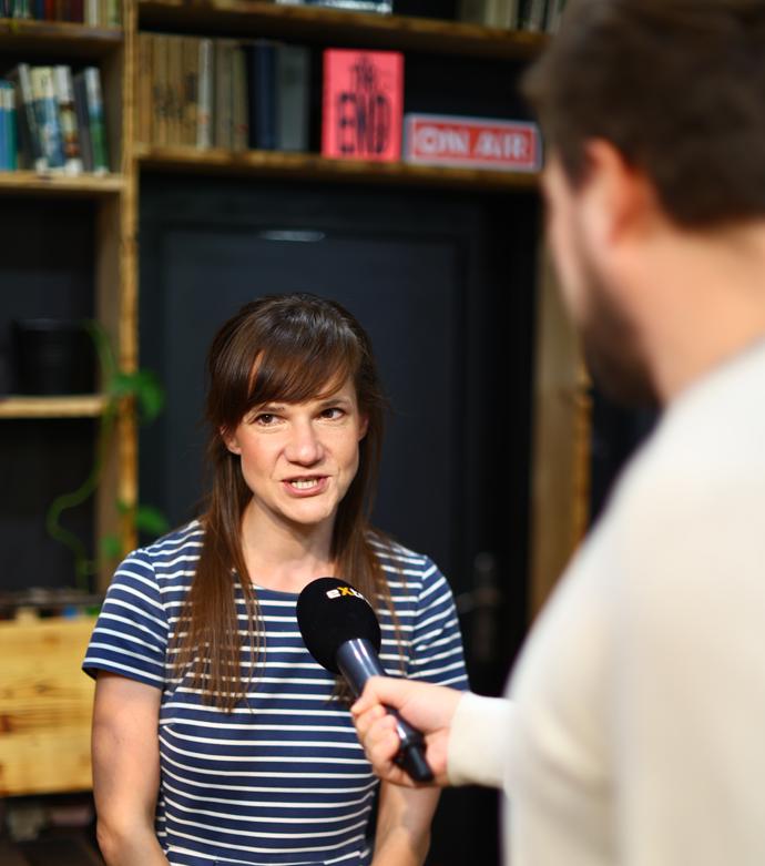 Michaela Studená během rozhovoru.