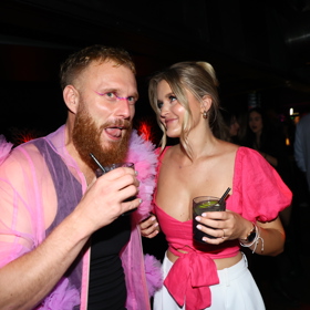 Michael Skalický se na akci v Duplexu skvěle bavil.