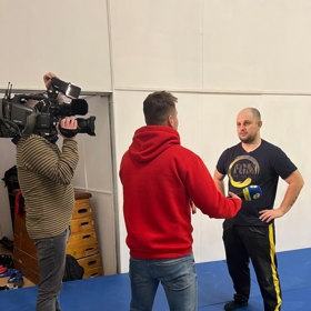 Jakub Müller před kamerami.